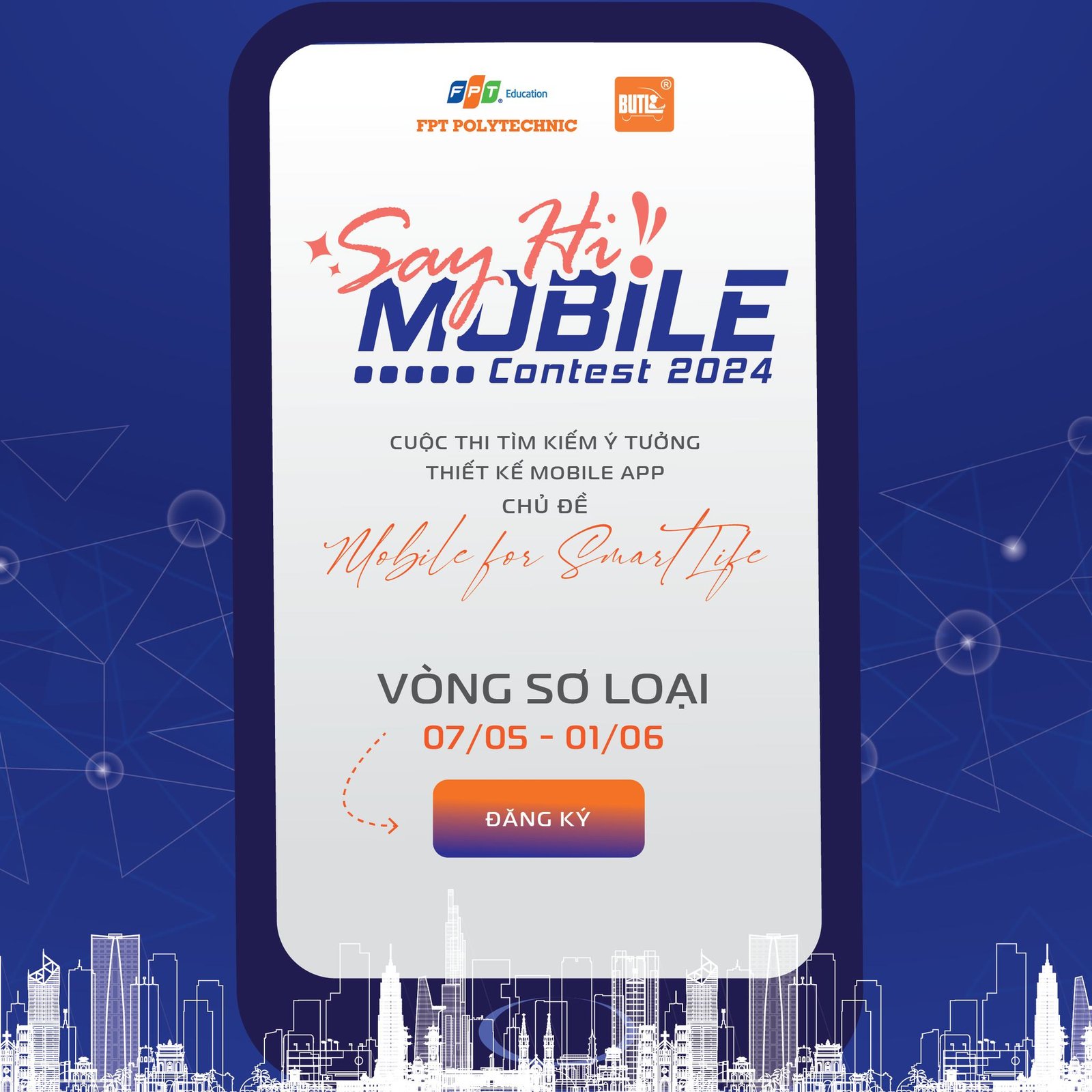 Chủ đề Lịch trình Say Hi Mobile - Cuộc thi tìm kiếm ý tưởng thiết kế Mobile App